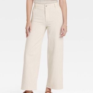 Striped Sailor Wide Leg Jeans